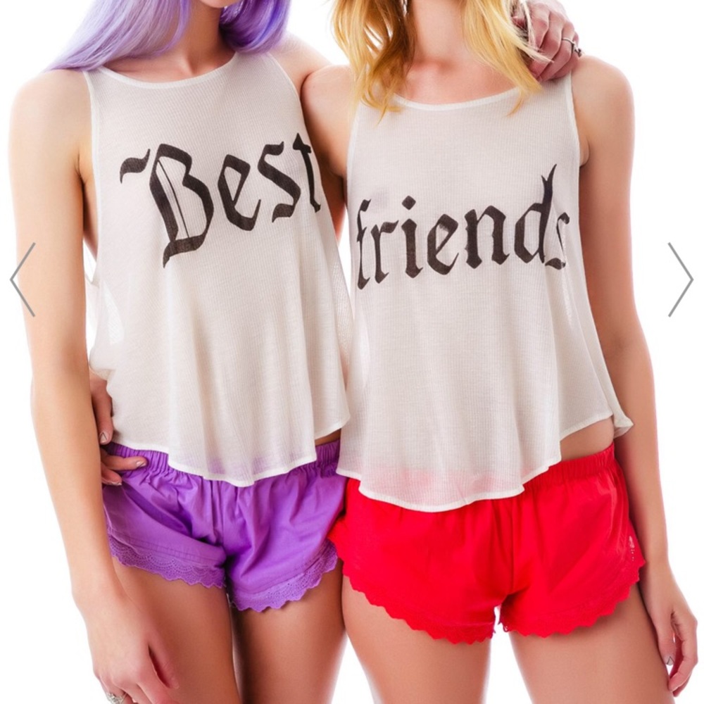 Wildfox Two Best Friends Tanks